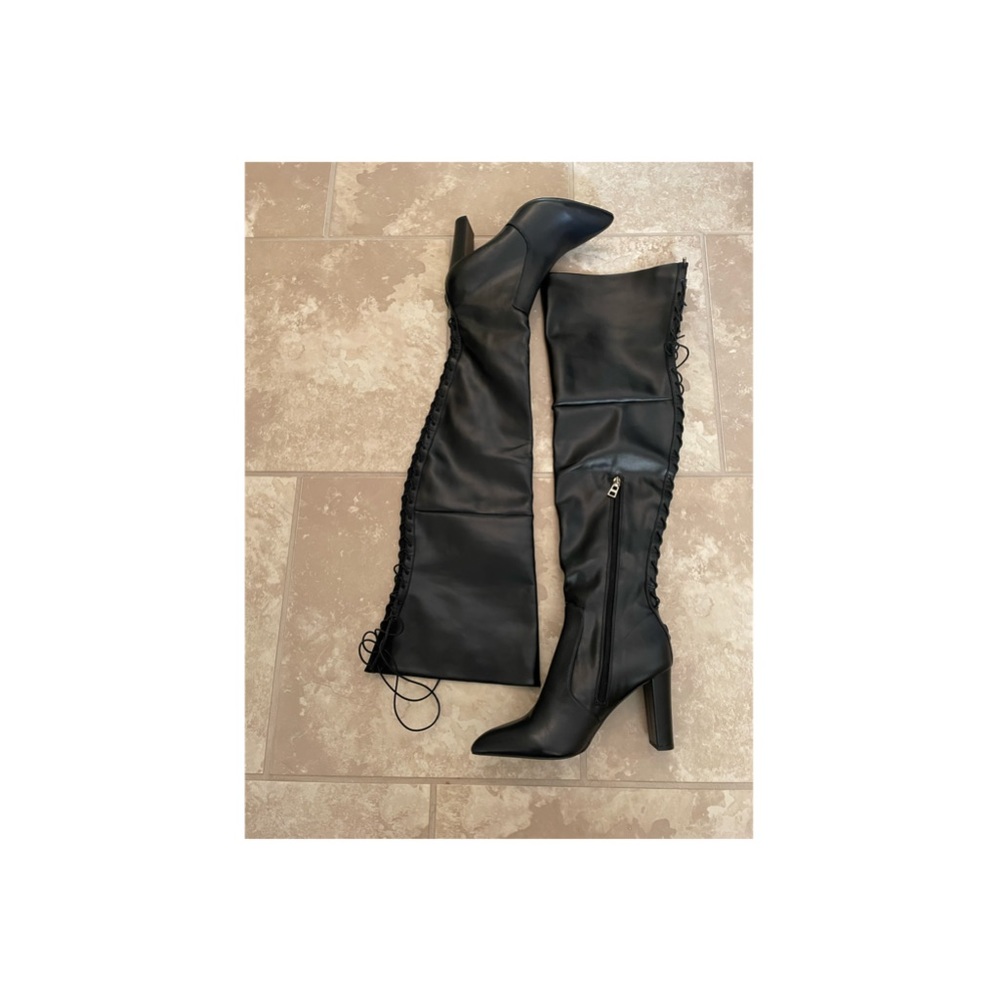 Women Carvela Corset Lace-up Over the Knee Boota